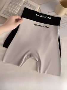 MiiOW | High Waist Ice Silk Thin Womens Safety Pants Seamless Tummy Control Cool Sensation Bottoms Two-In-One Breathable Underwear