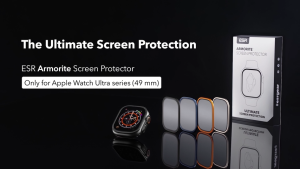 ESR Armorite Miếng Dán Bảo Vệ Màn Hình cho Apple Watch Ultra 4/3/2/1 Ultra 49 mm Bảo Vệ Chuẩn Quân Đội Kính Cường Lực Với Khung Hợp Kim Nhôm Chống Trầy Xước Bộ 2 Chiếc Giữ Nguyên Trạng Thái Gốc