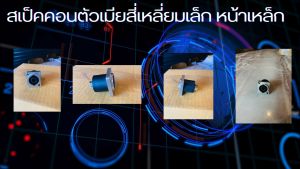 แจ๊คสเปคคอนตัวเมียติดแท่น ตัวเหลี่ยมเล็กหน้่าเหล็ก