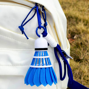 1pc Creative Colorful Badminton Keychain Pendant Backpack Charm Sports Gift Souvenir for Kids Adults