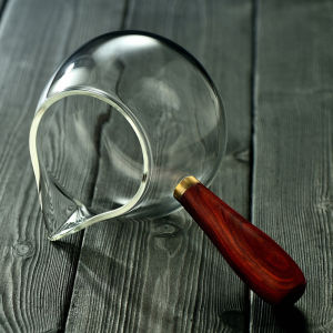 Dày Dặn Tay Cầm Bên Hông Cốc Trà Gongfu Bộ Trà Cao Cấp Quyên Thủy Tinh Silicon Công Cộng Fair Cup Trà漏 Chịu Nhiệt Bộ Trà Bộ Lọc Biển