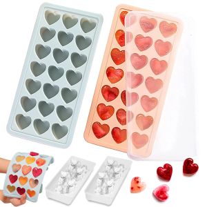 Heart Shape Ice Mold Silicone Reusable Large Ice Ball Maker Cocktail Ice Cube Tray Mold Summer DIY Bar Wine Ice Cube Maker