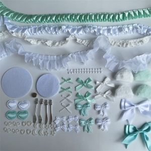 Barchito Color Material Package Set Collection Girls Pink Bow Lace Accessories Pain Pack Supporting Accessories