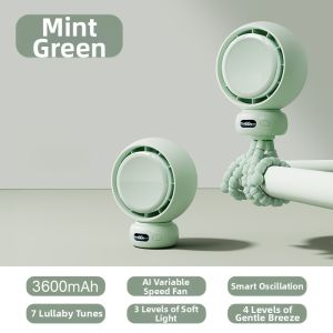 TUiU | Portable Silent Oscillating Baby Stroller Fan