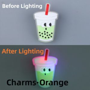 New Flashing LED Hole Shoe Buckle Crocs Decorative Flower Shoe Accessories Upper Shoe Ornaments Caroll Star Intelligence