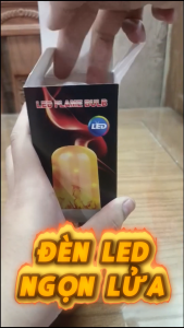 Đèn LED Hiệu Ứng Ngọn Lửa DL01 Ánh Lửa Chân Thật Tiết Kiệm Điện Phù Hợp Decor Quán Cafe Cửa Hàng