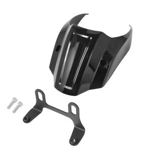 Màu Đen Bóng Xe Máy Trước Đèn Pha Fairing Bao Mặt Nạ Cho Harley Softail Street Bob FXBB 107 FXBBS 114 2018-2021 Nhựa ABS Sơn