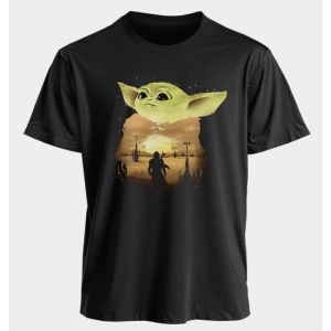 เสื้อยืดแขนสั้นพิมพ์ลาย Star Wars สำหรับผู้ชายและผู้หญิง สวมใส่สบายๆ ในชีวิตประจำวัน เดินทางไปทำงาน แฟชั่นเสื้อยืดผ้าฝ้าย