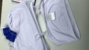 Áo lá học sinh màu trắng không mút 2 dây màu trắng 2 lớp từ cấp 1 đến 3 FeeSize 35-46kg - Kim Yến Mẹ và Bé