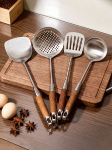 JUNZHUCHU | Non-Stick 316L Stainless Steel Cooking Spoon Set