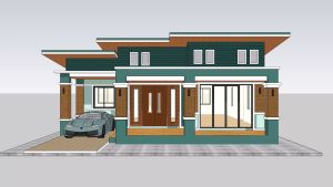 แบบบ้านสวยสีแนวพลาสเทล AP-40 3ห้องนอน 2ห้องน้ำ​ พื้นที่ใช้สอย135 ตร.ม งบก่อสร้าง 1350000 บาท นำไปยื่นขออนุญาตก่อสร้างได้  เปลี่ยนสีได้ดั่งใจคุณ มีให้เลือกรายการประมาณราคาค่าก่อสร้าง BOQ ยื่นกู้ธนาคารยอด 1500000 บาท