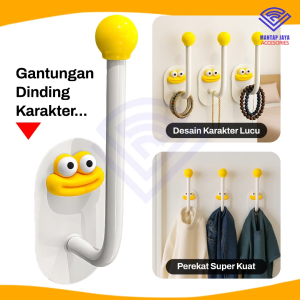 [COD] NANVAN NVN-HMLV02 HOOK GANTUNGAN DINDING KARAKTER LUCU ANTI BOR - KAIT TEMPEL SERBAGUNA BENTUK KARTUN UNTUK RUMAH