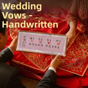 XUANYAZHAI | Wedding Promise Card Game Props