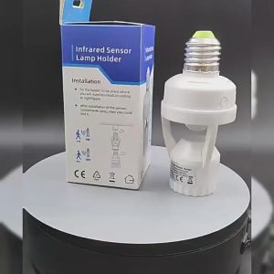 【COD]100-240V Socket E27 Converter Lamp Base Light Bulb Switch with PIR Motion Sensor Automatic Detection [Suggest buy above 2pcs]