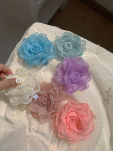 Yarn Rose ~ Take Photos beyond the Film! Flower Barrettes 2024 Spring New Arrival Best Selling Side Clip Hair Accessories