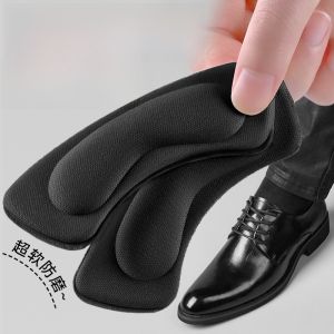 XIANZHAO | Mens Invisible Anti-Slip Leather Shoe Heel Pads Wear-Resistant Comfortable Gel Heel Grips Foot Protection One Size Filler