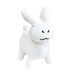 Gubby ตุ๊กตากระต่ายสีขาวของเล่นตุ๊กตาที่เกี่ยวข้องกับการ์ตูนสนุกเกม Healing Companion ตุ๊กตาสัตว์ของขวัญสําหรับเด็ก