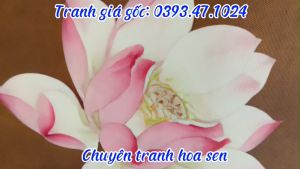 Tranh sen cổ kính decor không gian tĩnh lặng mẫu hot 2023 chất liệu tráng gương hoặc canvas khung composite cao cấp làm mọi kích thước yêu cầu