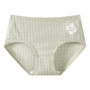 Miiow | Pure Cotton Breathable Womens Underwear Triangle Shorts Mid-Waist Large Size Antibacterial Seamless Comfortable Panties