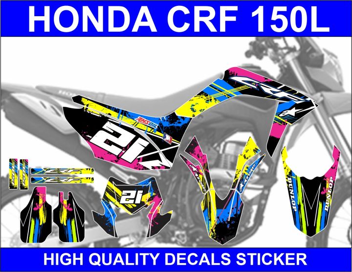 Honda Crf 150l Decals Sticker Laminated Lazada Ph