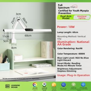 kufire | Eye Protection Clip-on Study Desk Lamp