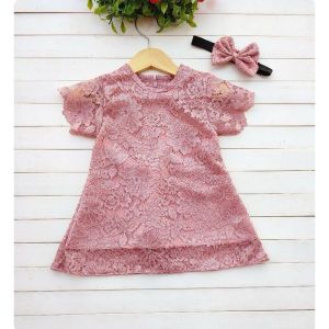 DRESS ANAK BRUKAT/GAUN BRUKAT ANAK/BAJUNPESTA ANAK PEREMPUAN USIA 2-3TAHUN UKURAN S