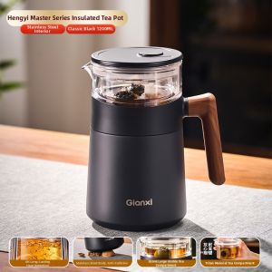 GIANXI | Insulation Tea Pot with Water and Tea Separation Large Capacity Stainless Steel