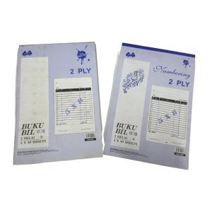 [Clear Stock/Old Product] Double Aces Bill Book (With Number & Without Number / 2 Ply x 40 Sheets)