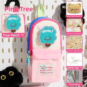 TONGHUI | Black Cat Embroidery Stylish Ins Style New Large Capacity Pencil Case