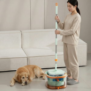 Homettler | Rotatable Mop Dry & Wet Dual Use No-Hand Wash Required