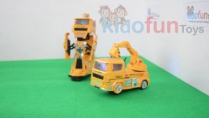 Mainan Deformation 2in1 Mobil Truck Bisa Berubah Robot Ada Lampu dan Suara Bump n Go