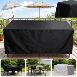 Multi-Size Waterproof and Dustproof Outdoor Universal Furniture Cover 210D for Patio Tables Garden Chairs