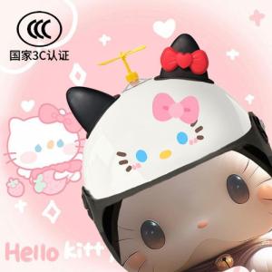 Kawaii Hello Kitty Cinnamoroll Sanrio Motorcycle Helmet: Lightweight Breathable Sunscreen Helmet