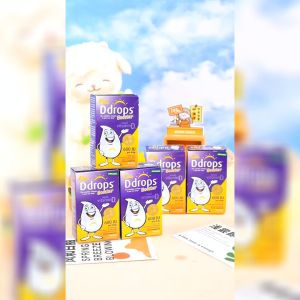 Ddrops Organic Vitamin D3 for Kids - Pure MCT Oil No Preservatives - Supports Immunity & Growth - 100 Drops