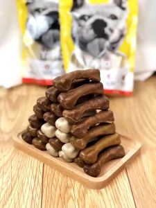 Dog snacks dog dental bone chew toys Molar Healthy Teeth Chewing Cowhide Bones Pet Tooth Grinding Stick