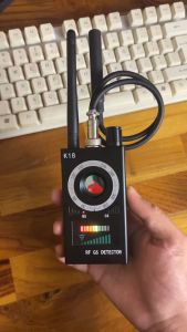 RF Signal Detector K18 Anti Spy Detector Camera Finder GPS Audio Bug pendeteksi kamera spy detector Alat pelacak Pencari Kamera Tersembunyi Tracker Mini Tersembunyi