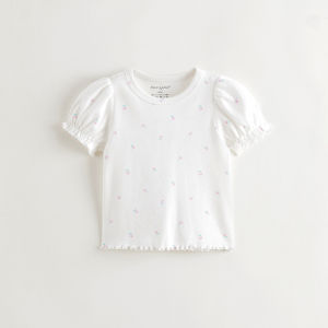 Marc&Janie | Fresh Flower Print Puff Sleeve T-Shirt