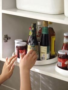 Multifunctional Storage Rack & Rotatable Kitchen Organizer