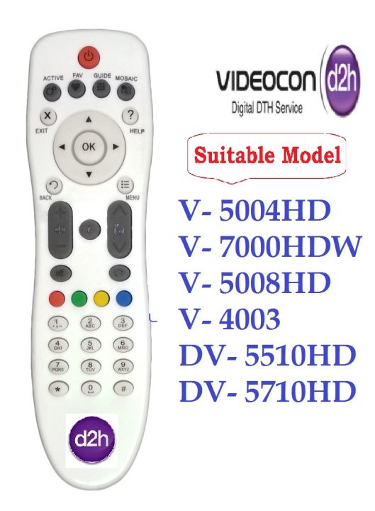 Videocon d2h deals remote price