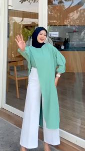 Meca Tunik Semi Kaftan Crinkle Airfllow