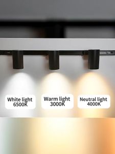 1PCS Modern LED Track Lights – 10W/20W/30W/40W COB Ceiling Spotlight for Home & Commercial Use