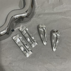 Future Sensation Metal Style Wave Pattern Hair Clips Punk Style Side Hairpins Unusual Hair Accessories Freshly Released