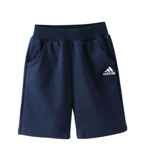 Pure Cotton Boys Shorts Loose Style Summer Casual Pants Mid-Waist Rubber Belted Sweatpants for Kids