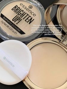 Essence Banana Powder Compact Long-lasting Flawless Finish Skin Toning Makeup Powder for All Skin Types German Quality