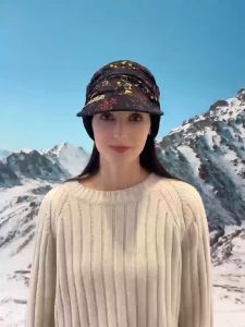 Peaked Cap Women Autumn and Winter Fleece Warm Multifunctional Scarf Cap Fashion Hat for Men