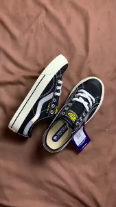 (COD) Sepatu Ventela New Public Low Black Natural