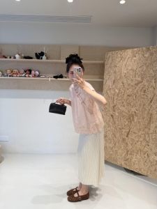 YNY | Chinese Collar Embroidered Pink Shirt Dress Combo