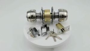 ลูกบิดประตูแสตนเลส ลูกบิดประตู ลูกบิด ลูกบิดรุ่นมีกุญแจ สเตนเลสแท้ ไส้ทองเหลือง