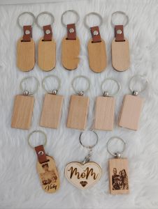 Personalized Wooden Keychain Laser Engrave