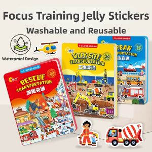 XIAOSHUGUOGUO | Re-usable Sticker Book for Toddler Boys 2-6 Years
